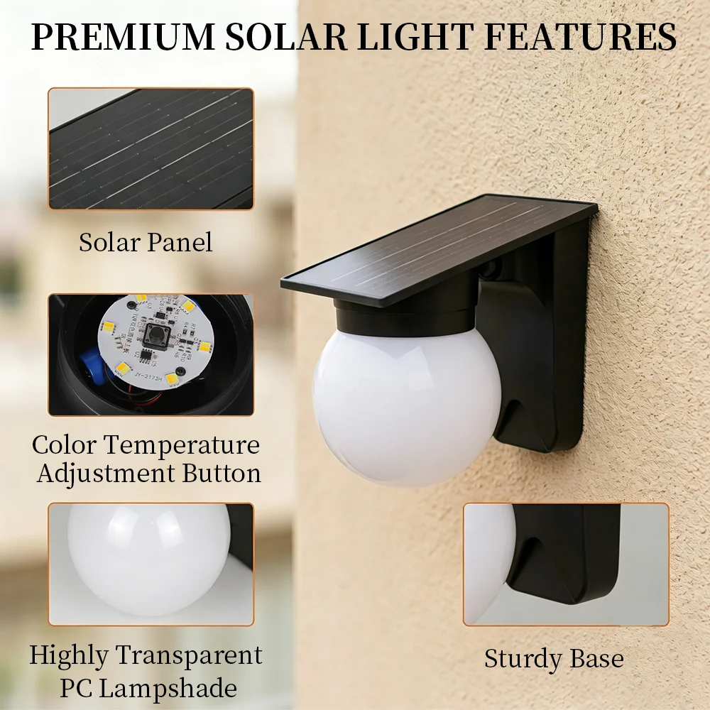 Outdoor Solar Wall Lamp Waterp - огляд і ціна Home Security Lights Outdoors