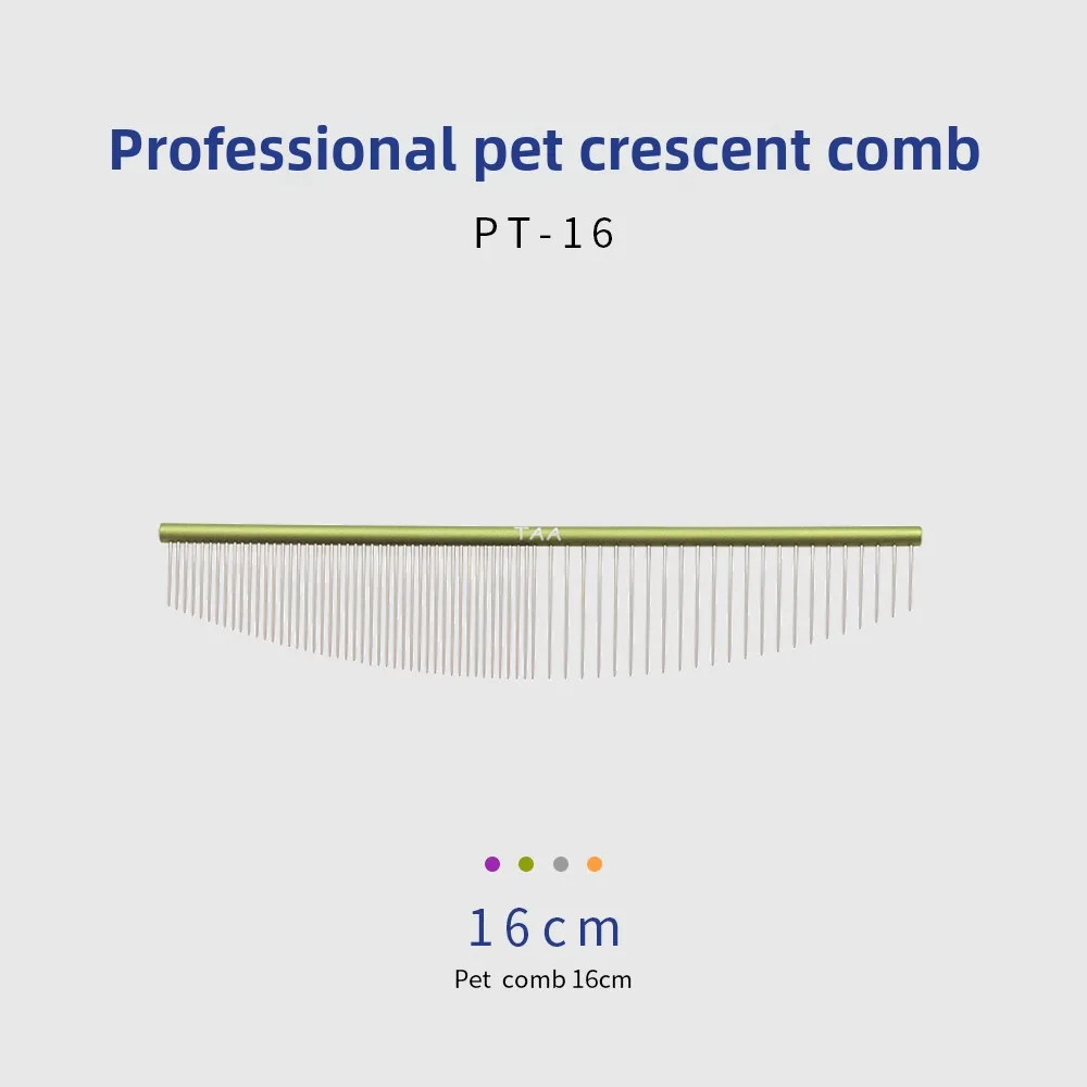 

Taa it pet grooming dogs and cats remove long and short floating hair and open knots special dense two-tooth PT-16 row comb