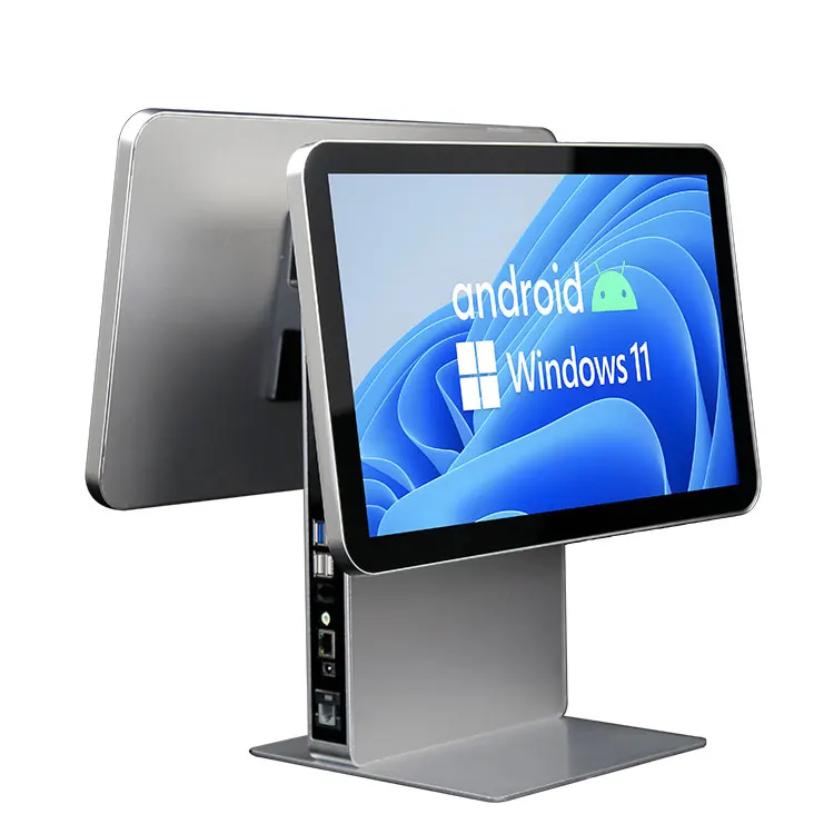 15.6 Inch All in One POS System Cash Register Payment Machine with Printer for Retail Store