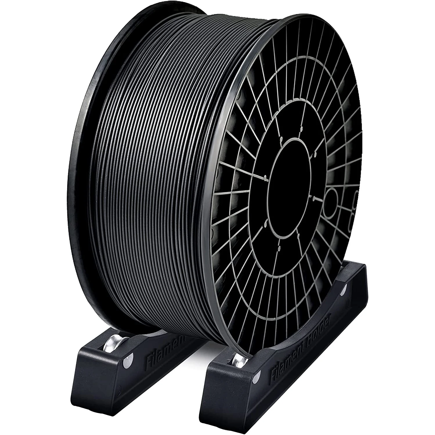 A set Bearing Design Filament Spool Holder Fits All Spools & All Filament Types for PLA/ABS/TPU/3D Printer Materials 2Pcs
