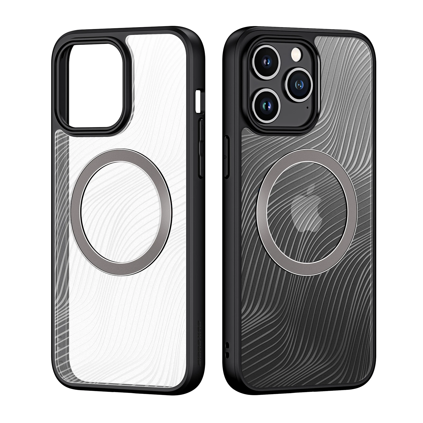 DUX DUCIS Case for iPhone 15 Pro Max Ultra iPhone 15 Plus Back Cover with MagSafe with Flowing Lines