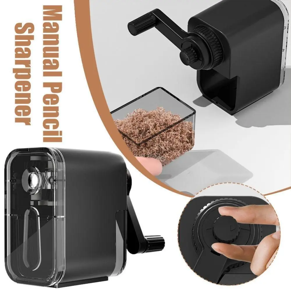 Desktop Rotary Pencil Sharpener Anti Sticking Lead Automatically Enters Lead Pencil Sharpening Tool Student Prize