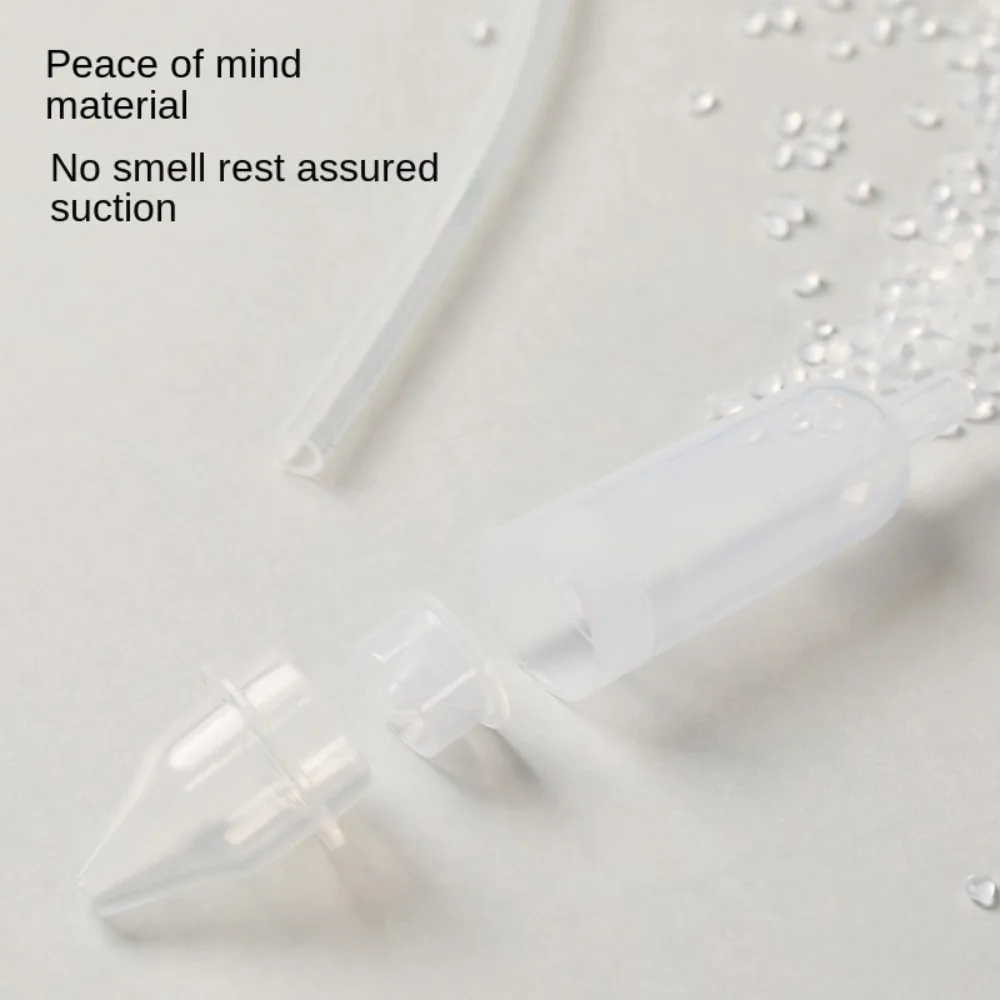 

Silicone Head Newborn Nose Cleaner Pull Type Reusable Children Nasal Aspirator Cleanable Anti Backflow Nasal Wash