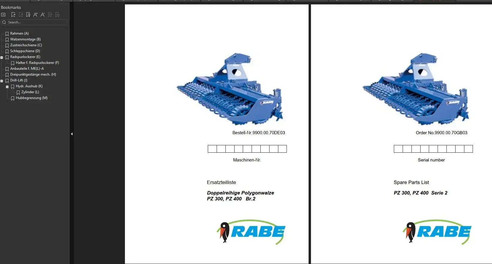 AutoDVD2 Rabe Agricultural Spare Parts Catalog Updated 2023