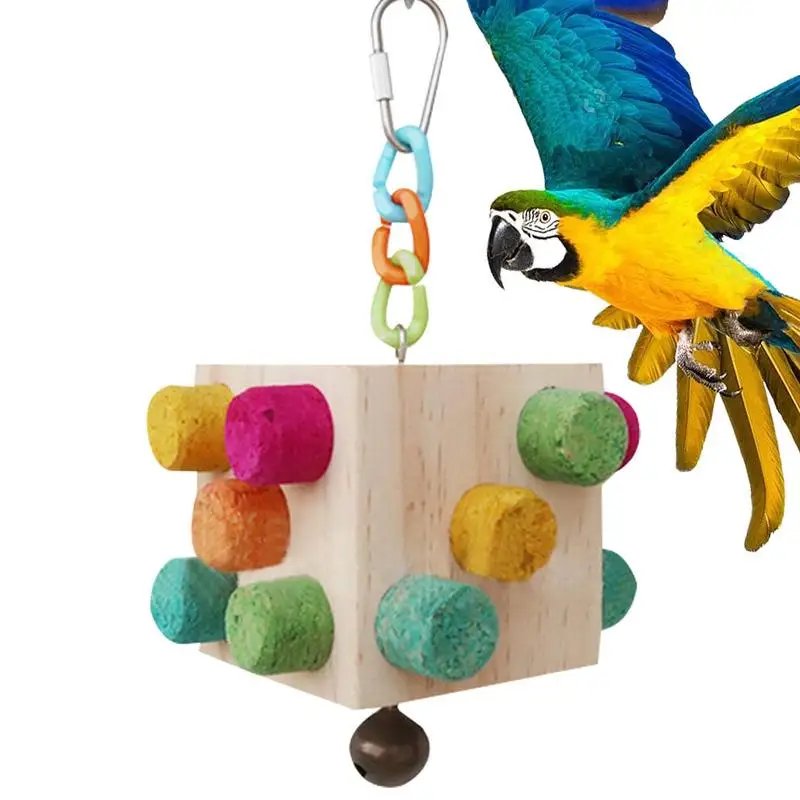 Bird Perch Stand For Cage Funny Wooden Parrot Paw Trimmer Toy Perch Stick Bird Chew Toys For Sparrow Cockatiels Parrot Budgies