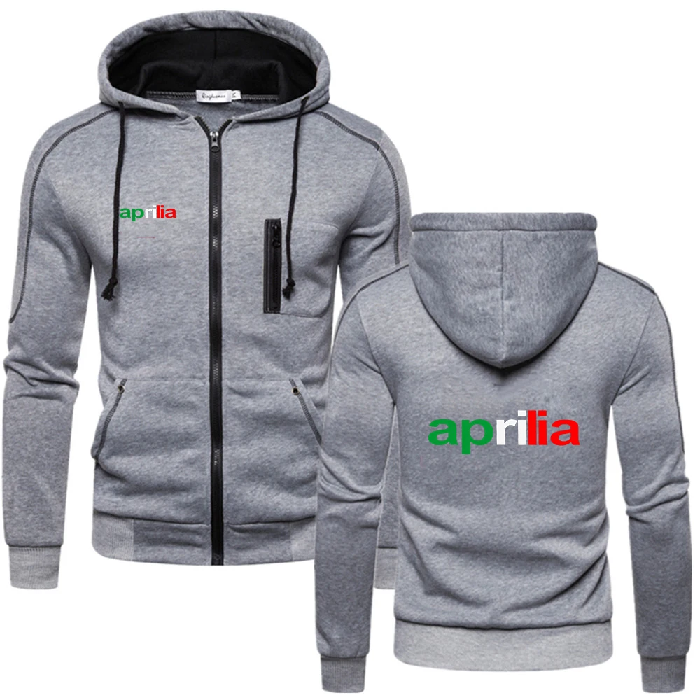 Motorcycle Aprilia 2023New Sweatshirt Hoody Mens Jackets Cotton Zipper Streetwear Hoodie Windbreaker Coats Harajuku Coats