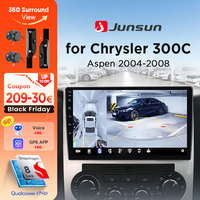 Junsun 360° Panoramic Camera Car Radio For Chrysler 300C Aspen 2004 - 2008 Wireless CarPlay Screen Android Auto Stereo GPS RDS