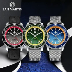 Saint Martin Original New 41mm GMT Diver NH34 Men Automatic Watch Quick Release Bracelet Water Resistance 200m Mechanical Watch