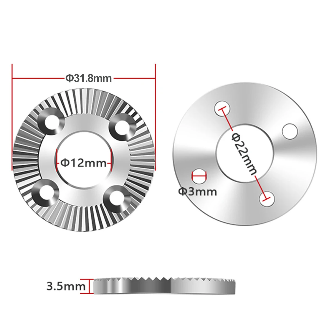 20mm/31.8mm Arri Rosette Mount Adapter for Camera Cage Handle Grip Photography Gear Head Connector with Mounting Screw