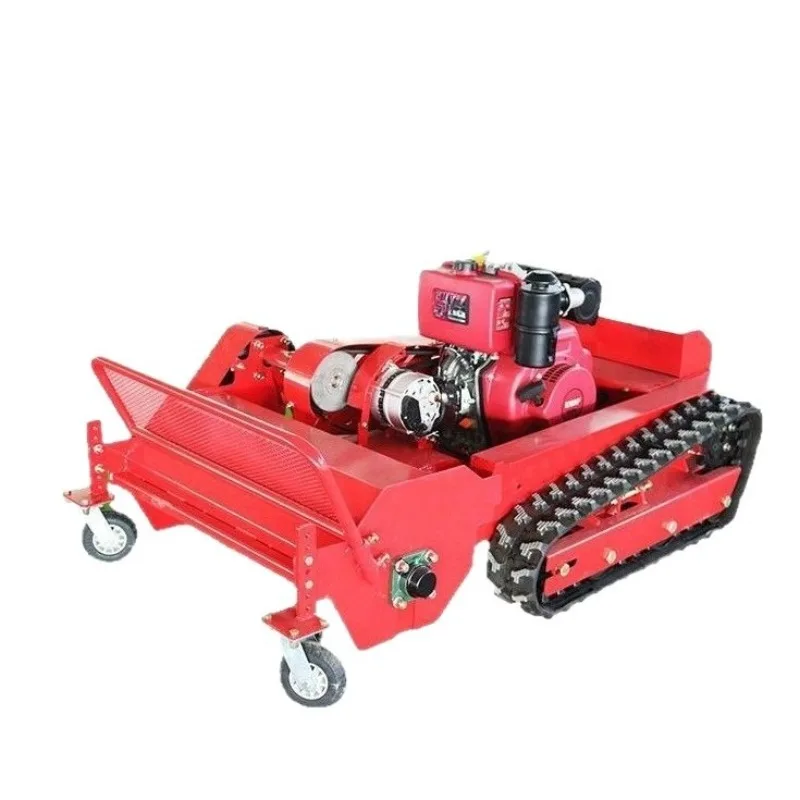 

Remote Control Lawn Mower Mountain Crawler Grass Crusher Automatic Lawn Mowing Orchard Mower Wasteland Mower