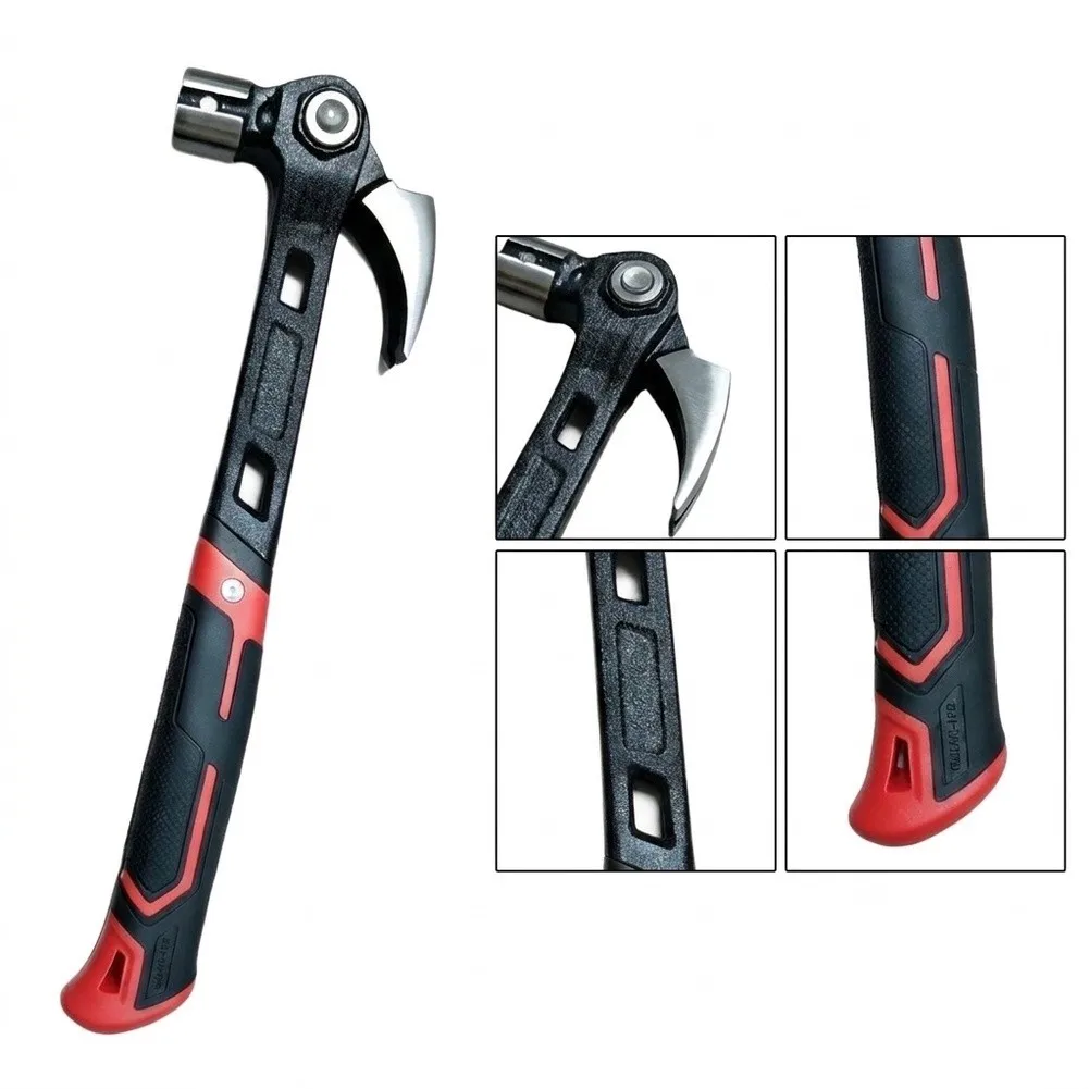 Adjustable Angle Claw Hammer For Quick Nail Pulling With Magnetic Holder And Comfortable Grip For Home DIY