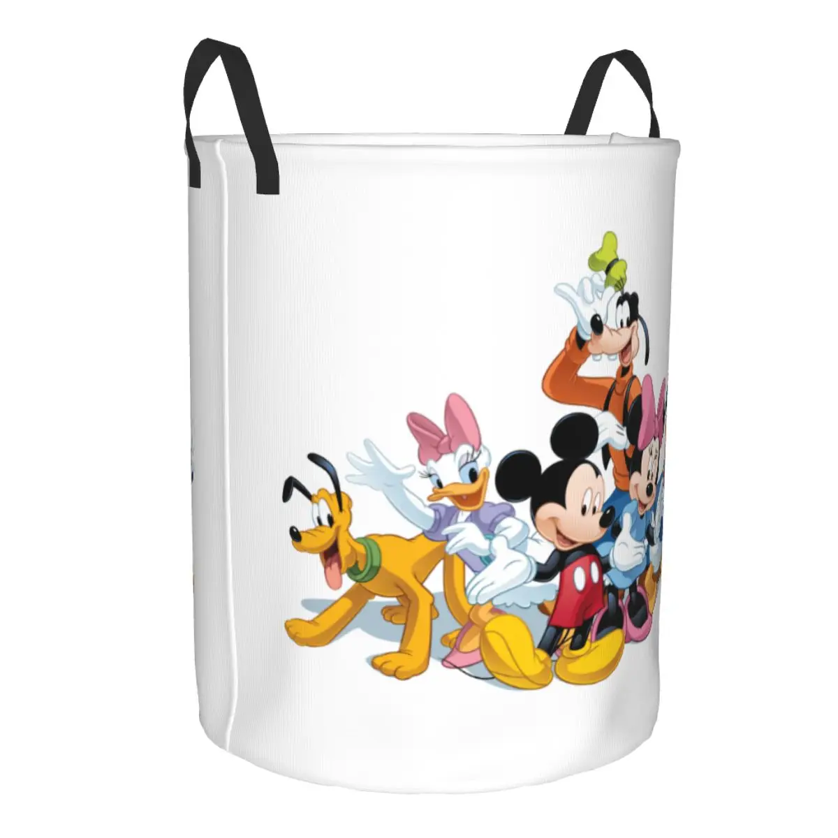 Customized Mickey Mouse Minnie Laundry Hamper Large Storage Basket Disney Cartoon Girls Boys Toy Organizer