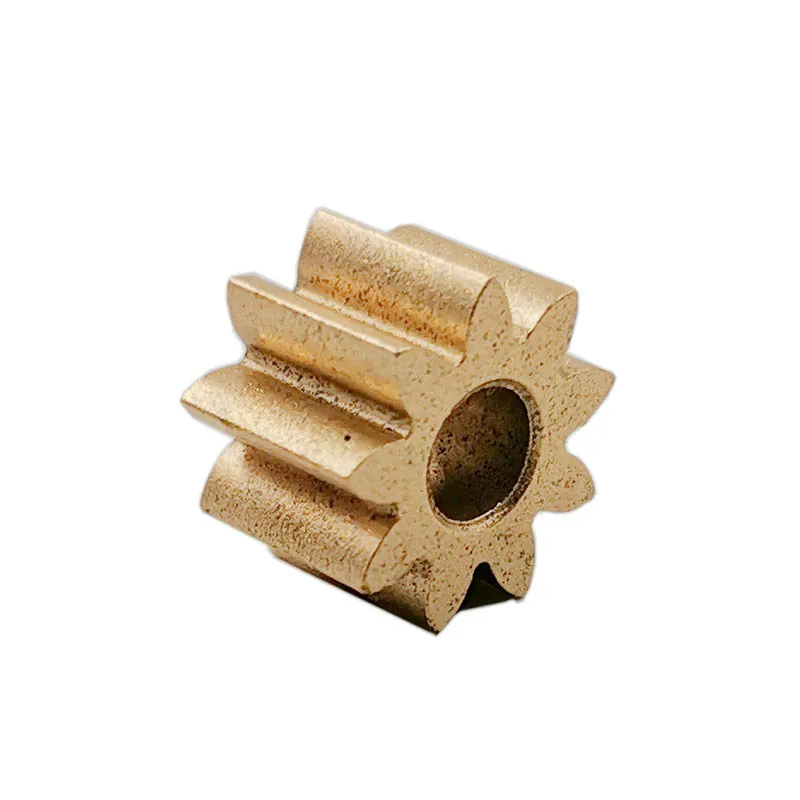 9T 1M Copper Powder Metallurgy Gear 9 Teeth OD=10.6mm 3.9mm Shaft Hole Brass Pinion DIY Motor Parts Accessories 9Z3.9K