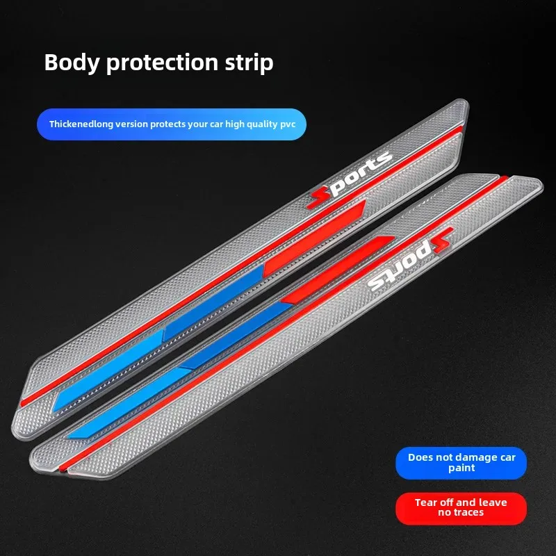 Universal Car Door Anti-Scratch Protection Strip Unique Collision Resistant Rubber High Temperature Resistant For Automobiles