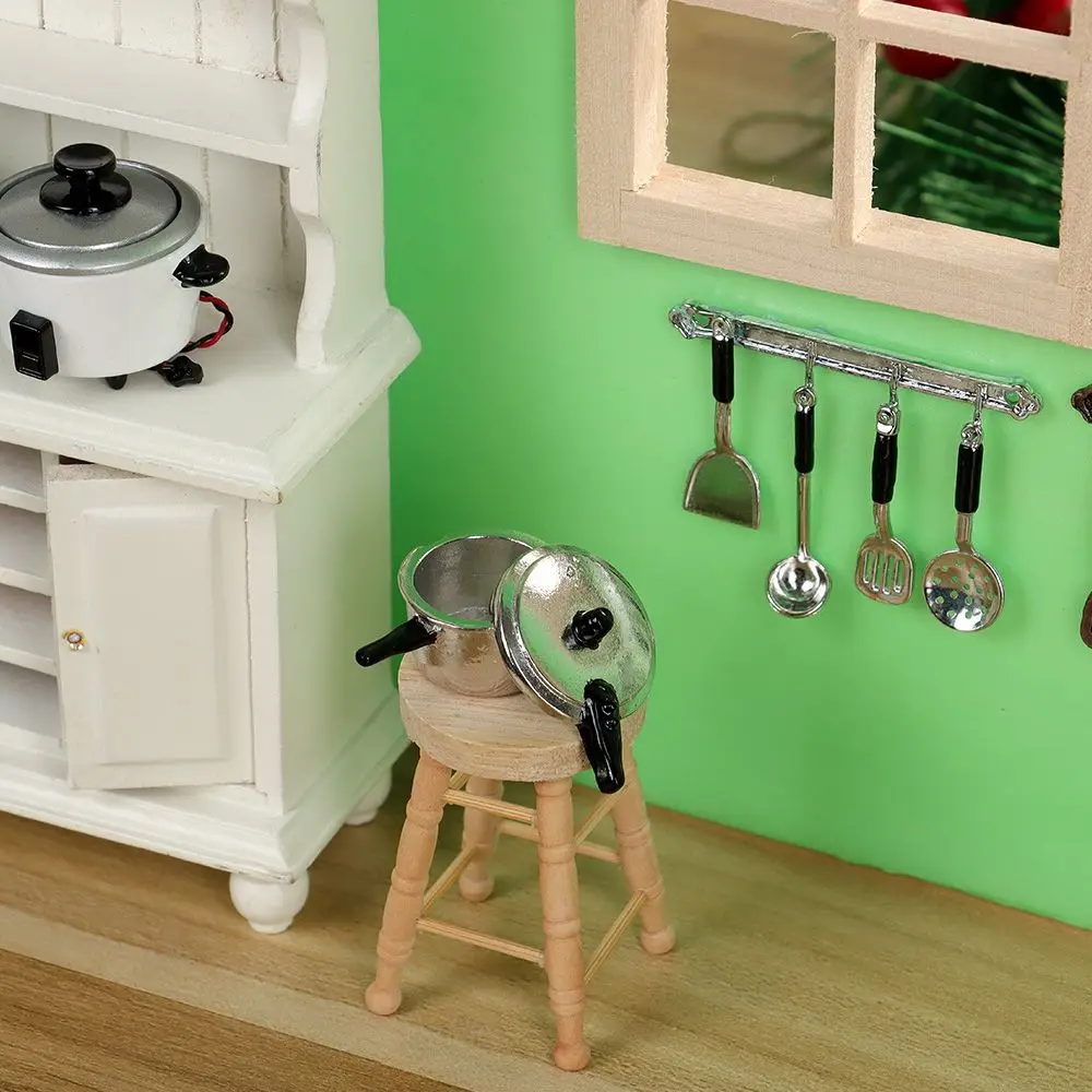 Neue Löffel Topf Spachtel Miniatur Kochgeschirr Mini Besteck Set Kochgeschirr Puppe Zubehör Simulation