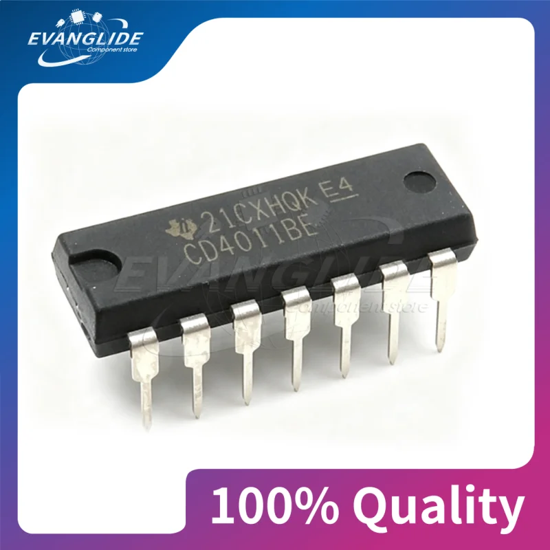 2 PCS/LOT CD4011BE DIP-14 CD4011