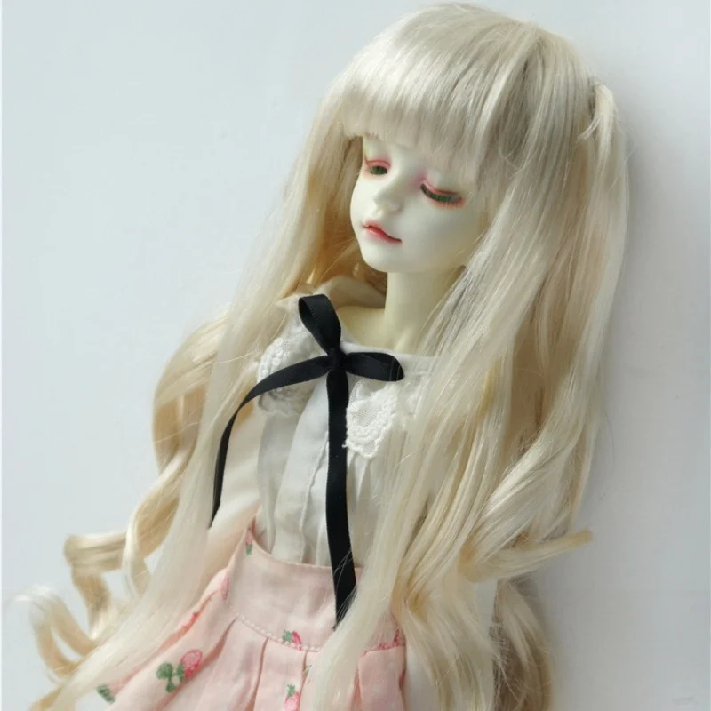 

JD438 1/3 Hot Sale Long Curly BJD Synthetic Mohair Wig Cheap SD Accessories Hair Suit Head Circumference 20.5-23cm Wigs Lonl