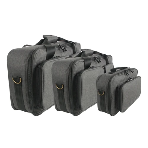 Imagen 2 del producto Bolsa para Pedal multiefectos, funda para controlador de DJ, tela impermeable, acolchado de algodón perlado de 10mm, correa para el hombro, asa de transporte, malla externa