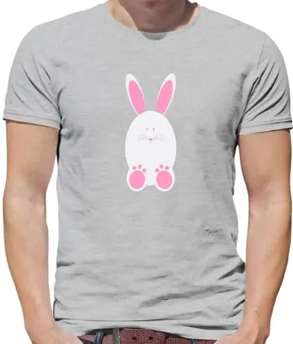 Blanco Conejo Pascua - Camiseta Hombre - Conejito Lindo Huevos Huevo Regalo