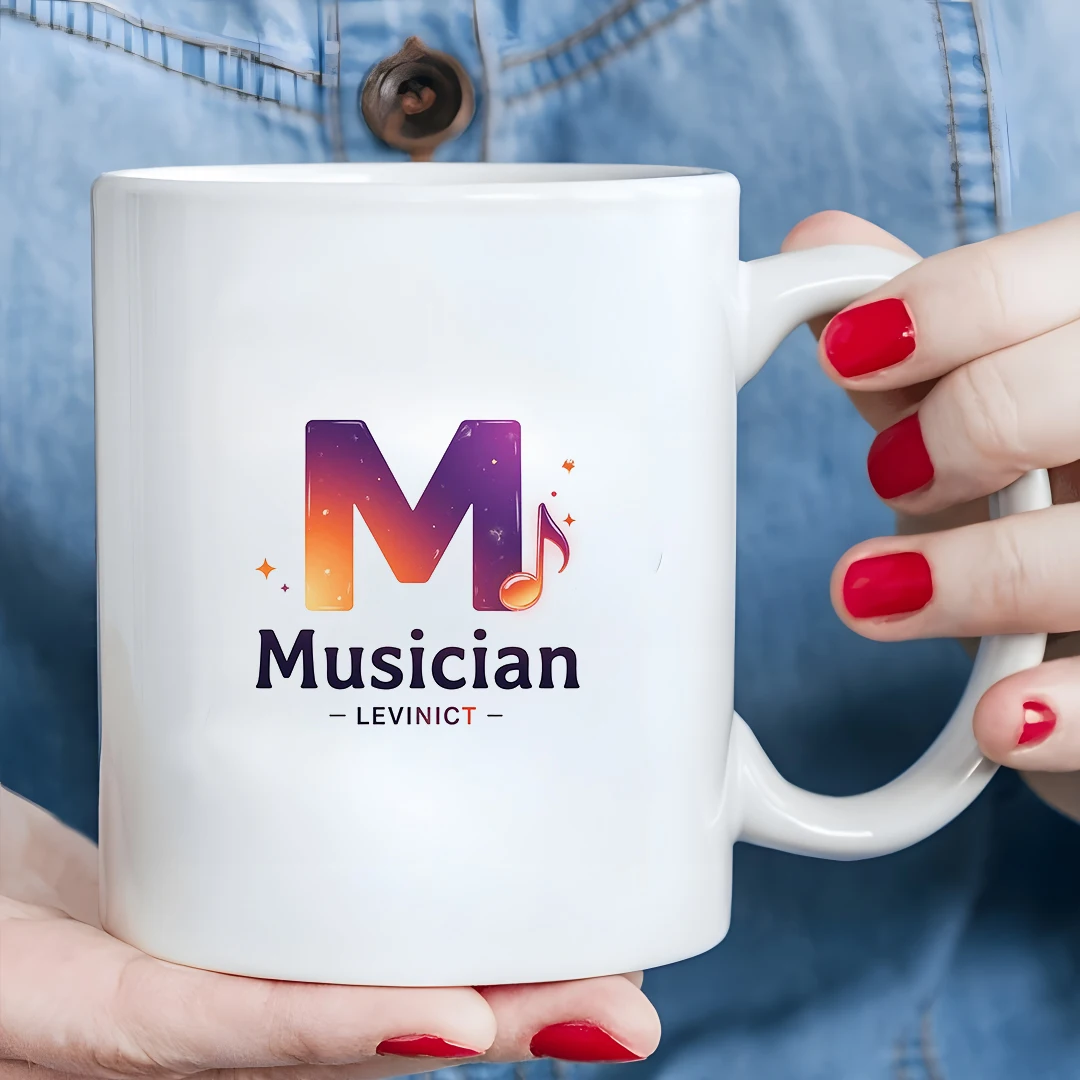كوب موسيقي متدرج مرصع بالنجوم سعة 11 أونصة - حصريًا للموسيقيين LEVINICT كوب مشروبات باردة وساخنة هدية عيد الميلاد كوب مكتب عائلي #1