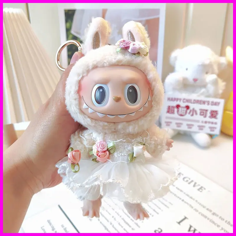 

For Labubu Baby Dress Cute Elf Fairy Dress White Wedding Dress Dress Dress Pendant Creative Surprise Gifts Festival Accessories
