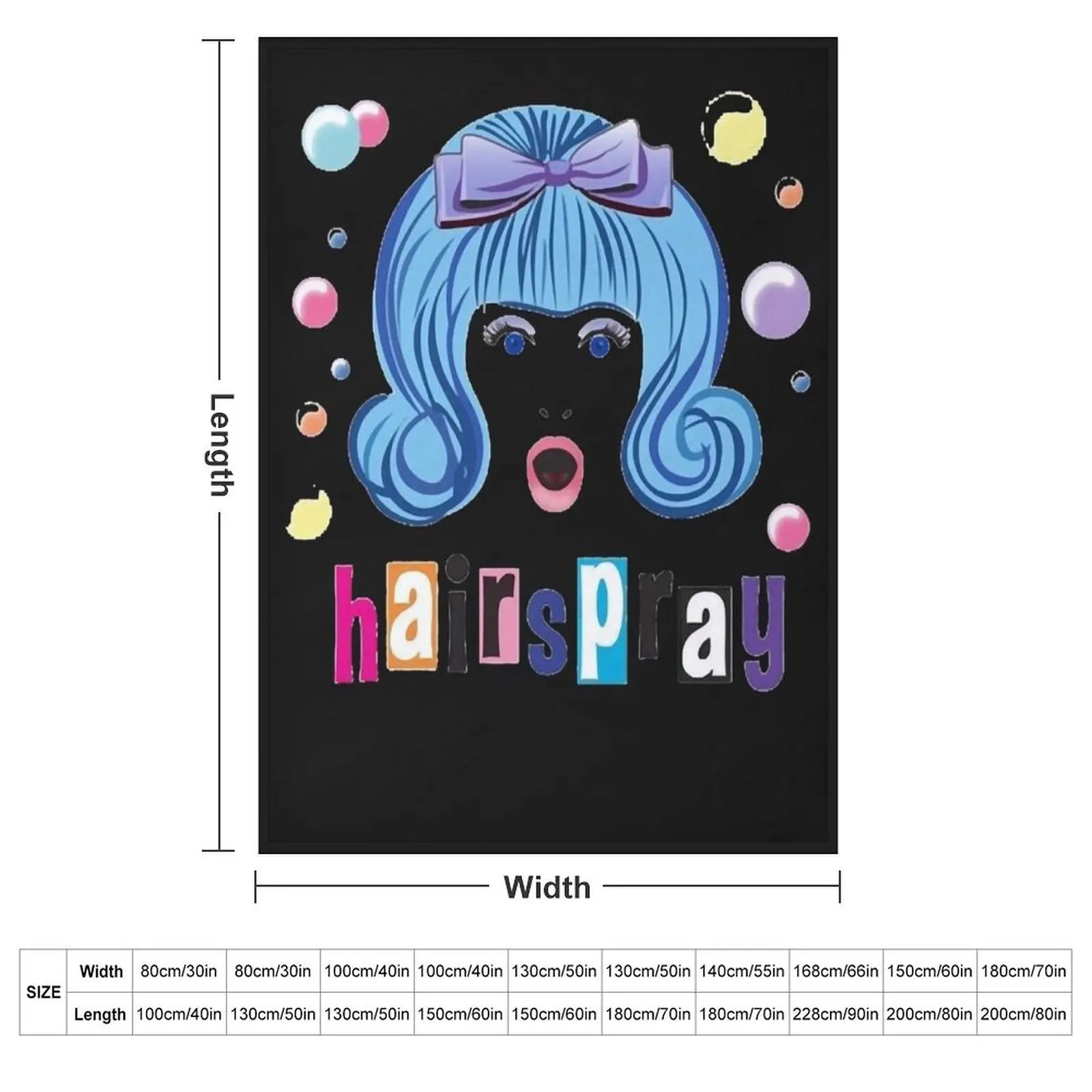 Hairspray The Musical Classic T-Shirt Throw Blanket funny gift Bed covers Thermal Cute for sofa christmas gifts Blankets