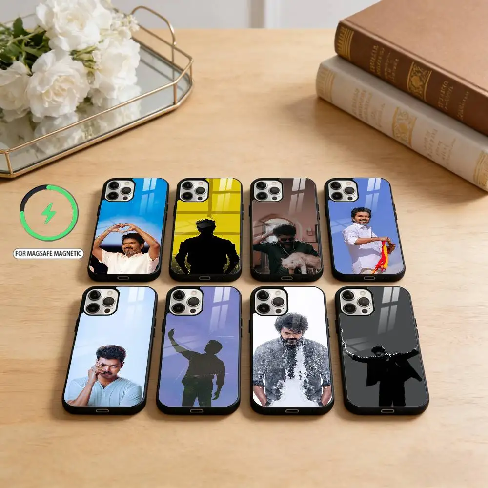 

Чехол для телефона T-ThalaPathy V-Vijay Actor для iPhone 17, 16, 15, 14, 13, 12, 11 Plus, Pro Max, магнитный, для беспроводной зарядки Magsafe