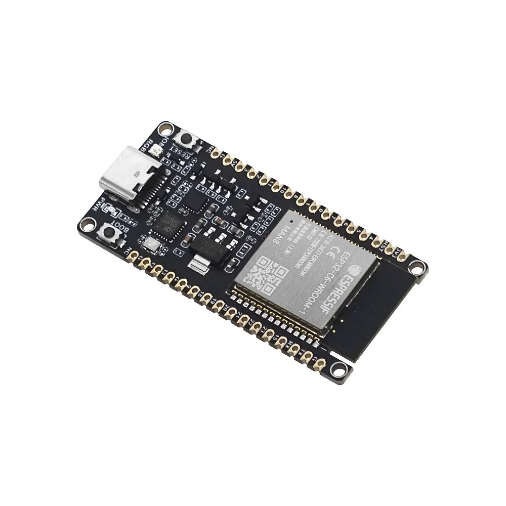 Imagem -05 - Wifi Bluetooth Development Board Onboard Módulo Wifi6 Risc-v Esp32-c6-wroom1-n8 Esp32-c6