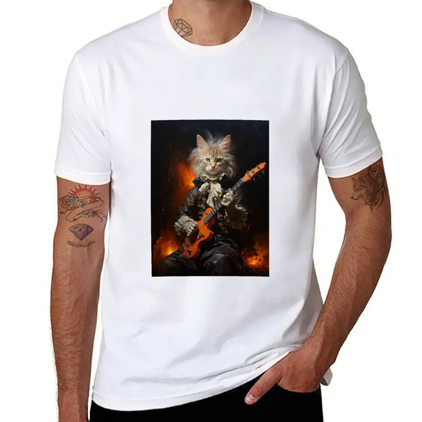 

Versailles, the Rock Star Cat T-Shirt t shirt personalised t shirt man luxury T-Shirt