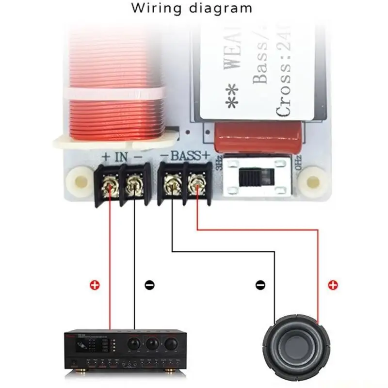

E56B Speaker Frequency Divider Module Bass Hi-Fi Crossover Filter Distributor Board for DIY Speaker