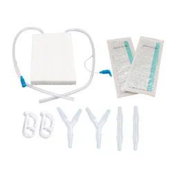 Rainhome Medical dressing NPWT dressing kit 15x10x1cm including white wet PVA foam with tube adhesive film I/Y connector clip