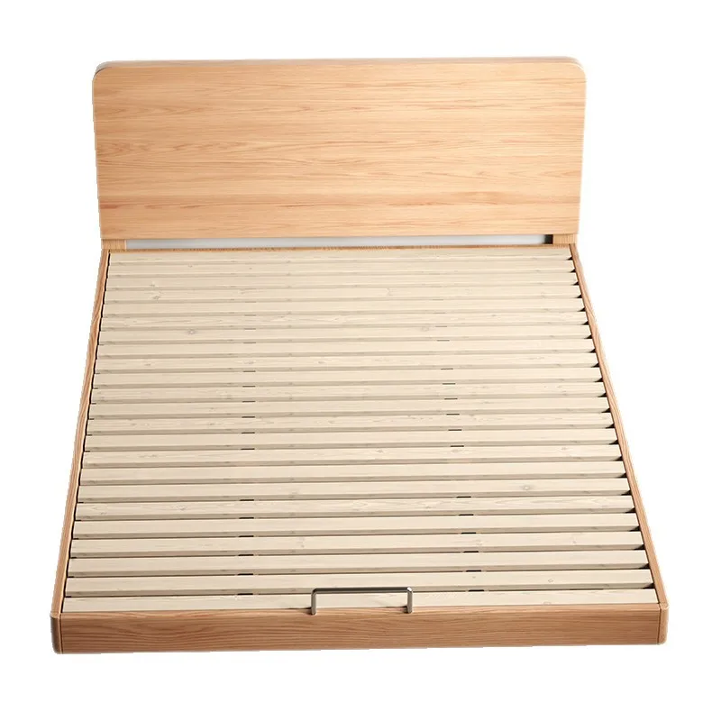 Solid wood oak bed Miqi edge suspension bed