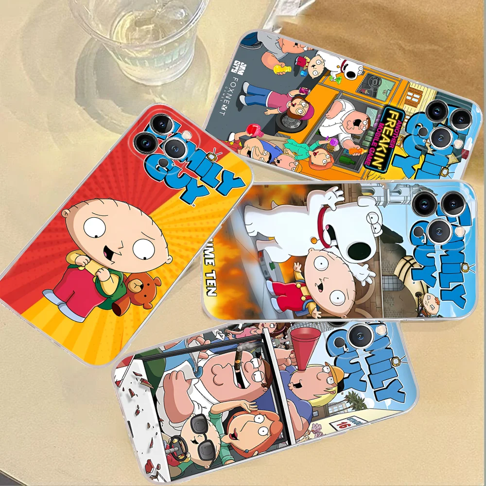 Cartoon G-Guy F-Family Phone Case Silicone Soft for iphone 15 14 13 12 11 Pro Mini XS MAX 8 7 6 Plus X XS XR Cover