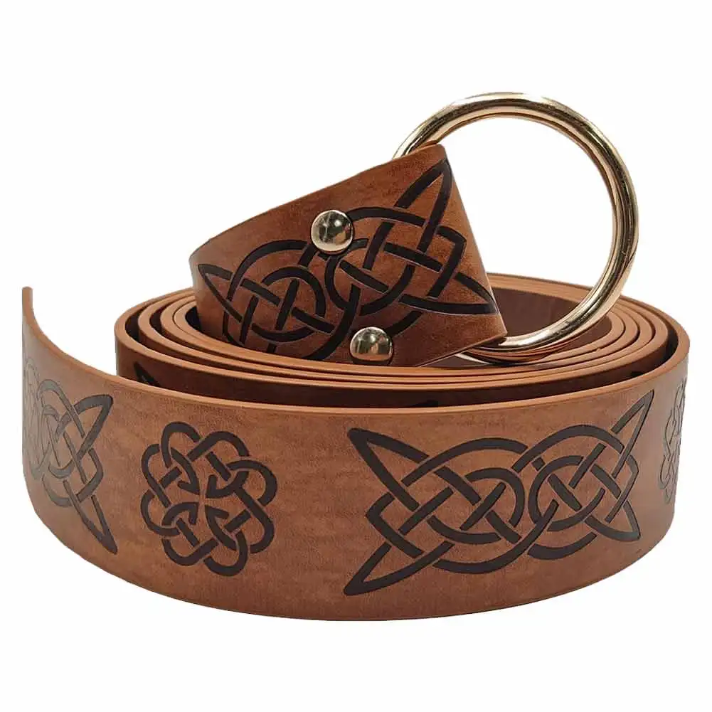 Ceinture celtique de style viking pour hommes et femmes, ceinture de cosplay, accessoires de costume d'Halloween médiéval, carnaval d'Halloween, adulte