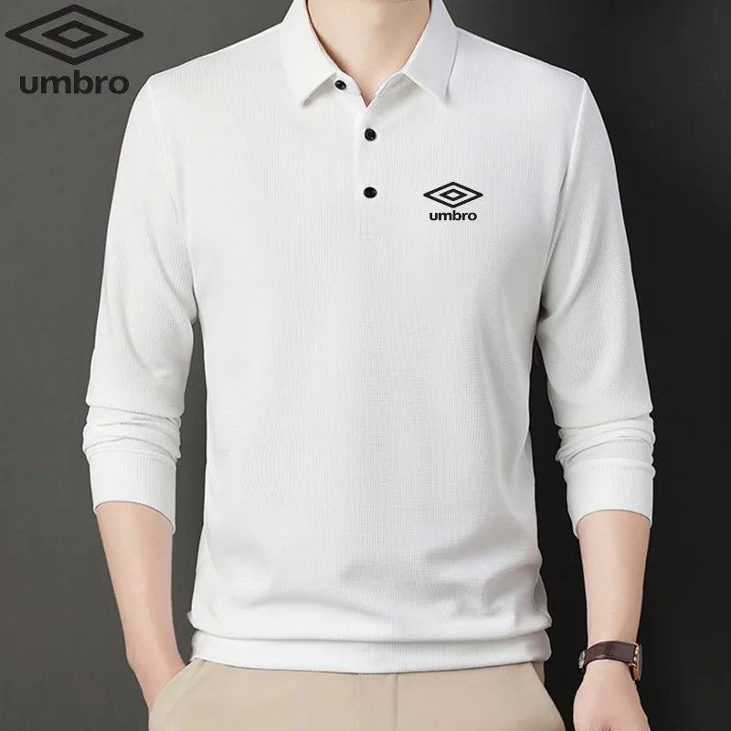 Men's Long Sleeved T-shirt, Spring New Solid Color Polo Shirt, Casual T-shirt, Versatile Top