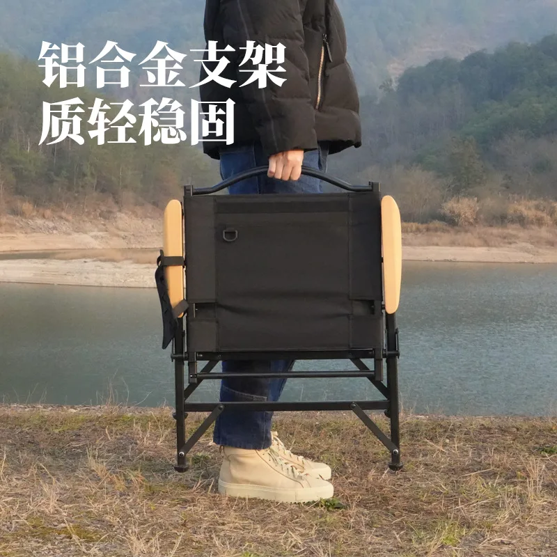 التخييم في الهواء الطلق كرسي قابل للطي للإزالة في الهواء الطلق التخييم مطعم مخيم شواء مقعد كرسي