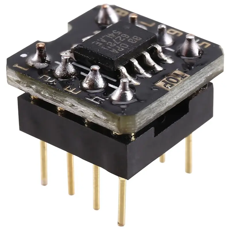 A99E-OPA627BU SOP8 To DIP8 Dual Operational Amplifier Chip Low Distortion Low Noise High Speed Dual OP AMP Module.
