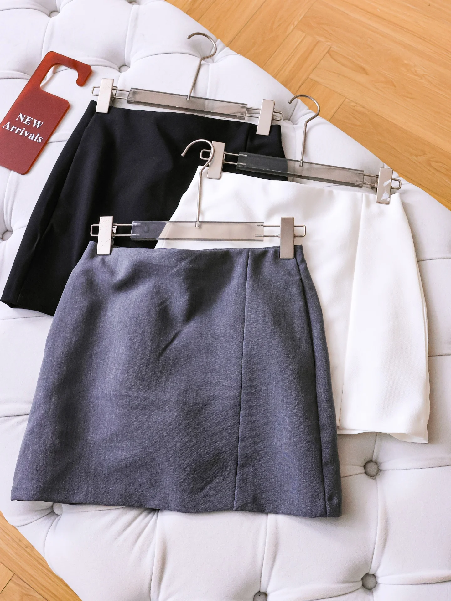 High Waist Pure Color Slimming Suit Skirt Tight Professional Commuter Short Skirt Women's Half-length Skirts Casual Style