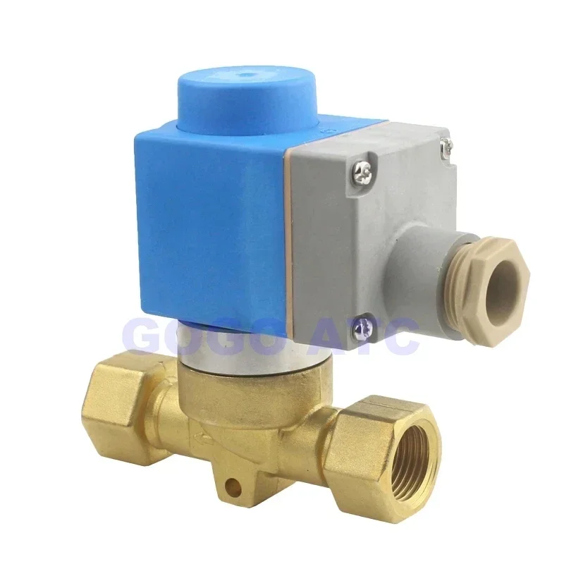 

New 90bar 2 Way High Pressure CO2 Carbon Dioxide Gas Column Solenoid Valve 1/2" BSP High Frequency Brass Valve AC220V