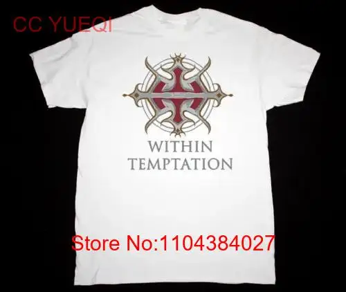 

WITHIN TEMPTATION LOGO T Shirt Cotton Men White Size S to 5XL BE915 long or short sleeves