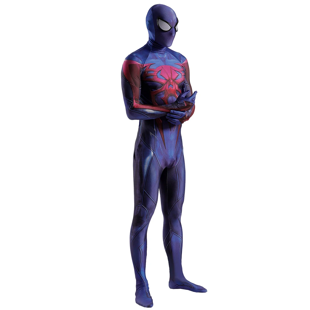 Costume de Cosplay de Miguel Ohara Spiderman pour Halloween, Zentai en IQUE dex Imprimé en 3D, Smile Hero, pour Enfant et Adulte, 2099