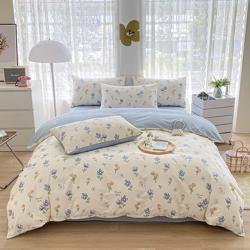 100% Cotton Duvet Cover Printed Duvet Cover Soft King Duvet Cover Double Comfort Single Duvet Cover Without Pillowcase