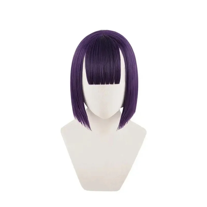 Shuten Douji Cosplay Wig Fate Grand Order FGO Wig Synthetic Purple Hair Shuten Douji Head angle Ox horn head wear with wig