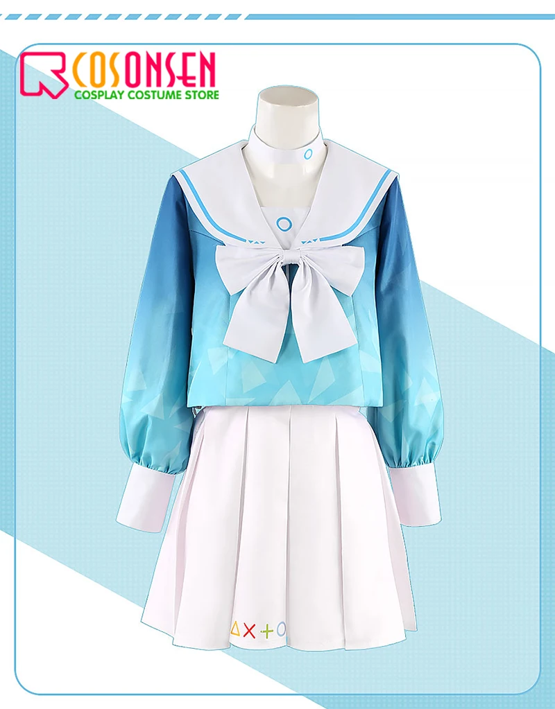 

Blue Archive Arona Cosplay Costume Girl Lovely Sailor Suit Halloween Carnival Party Role Play Outfit