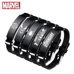 Marvel Avengers Thor Hulk Long Personality Creative Cartoon Adjustable Titanium Steel Silicone Bracelet Jewelry Christmas Gift