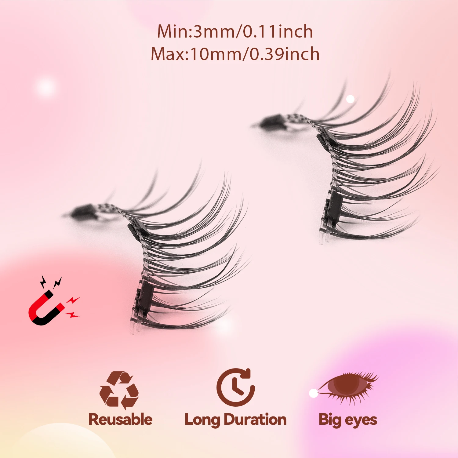 2 Çift Manyetik Kirpik, Doğal - Anime Cosplay Lashes incelemesi ve fiyatı
