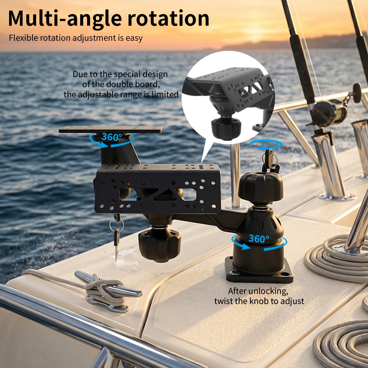 Support de sonar GPS pour déte - Fish Finder Mount avis et prix