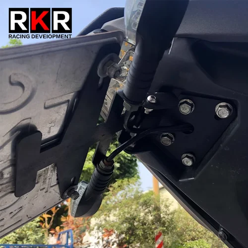 Imagen 2 del producto Soporte plegable para matrícula de motocicleta, guardabarros limpio trasero, eliminador, accesorios de soporte para CFMOTO 400NK NK400 650NK NK650