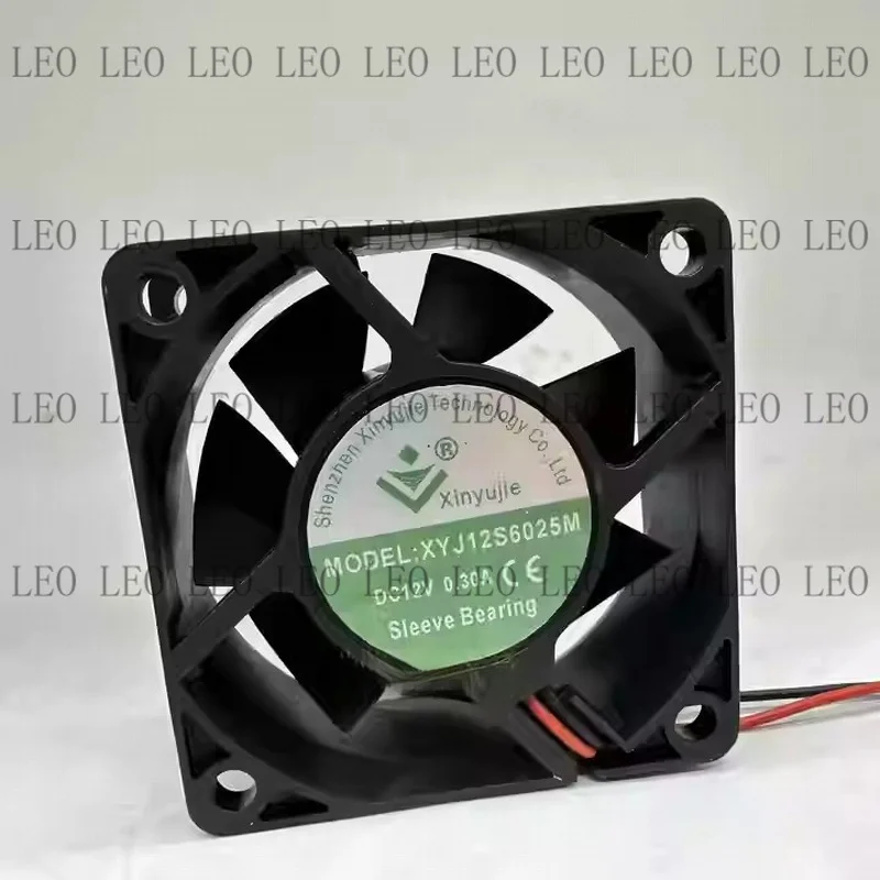 MY For Xinyujie XYJ12S6025M DC12V 0.30A 60*25MM 2-Wire Cooling Fan