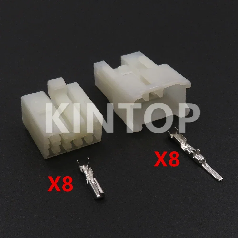 1 Set 8 Pins AC Assembly Auto Double Flash Turn Signal Unsealed Socket 7123-1480 7122-1480 Car Audio Plug 6240-1081 6240-5081 - Detail 1